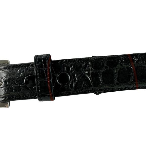 JAMES REID LTD Rippel 925 sterling buckle with Alligator Belt J W Cooper 43 main image 11